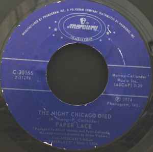Paper Lace - The Night Chicago Died / Billy-Don't Be A Hero album cover