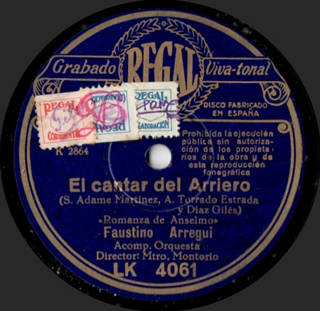 descargar álbum Faustino Arregui Sélica Pérez Carpio - El Cantar Del Arriero