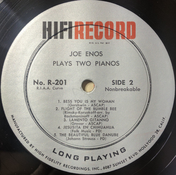 lataa albumi Joe Enos - Plays Two Pianos