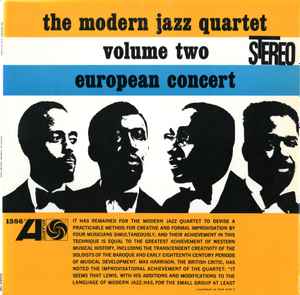 The Modern Jazz Quartet – European Concert Volume Two (1961, Vinyl 