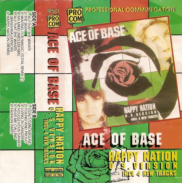 ACE OF BASE - The Sign / Happy Nation USA Version - South African Cassette  Tape