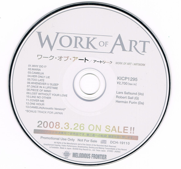 Work Of Art – Artwork (2008, CD) - Discogs