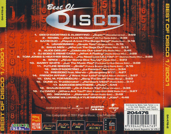 Album herunterladen Various - Best Of Disco 1 2001