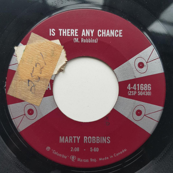 稀7´´！マーティ・ロビンス Marty Robbins / Is There Any Chance