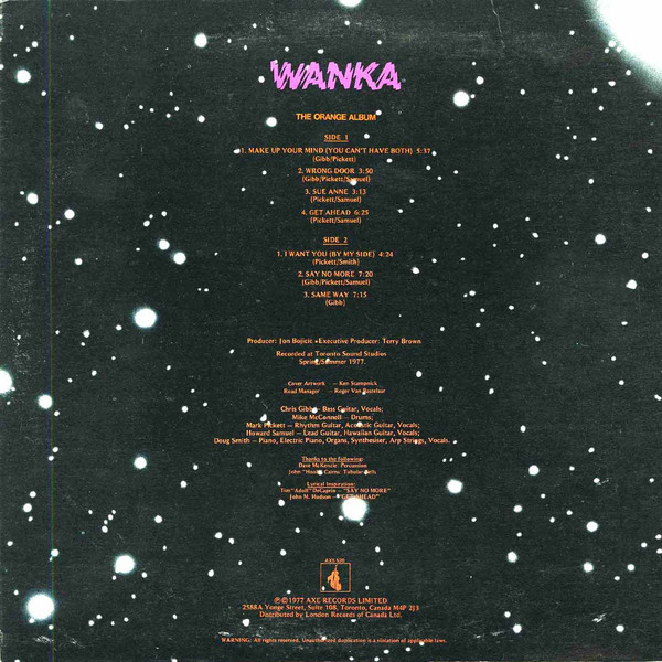 Wanka - The Orange Album | Axe Records (AXS 520) - 2