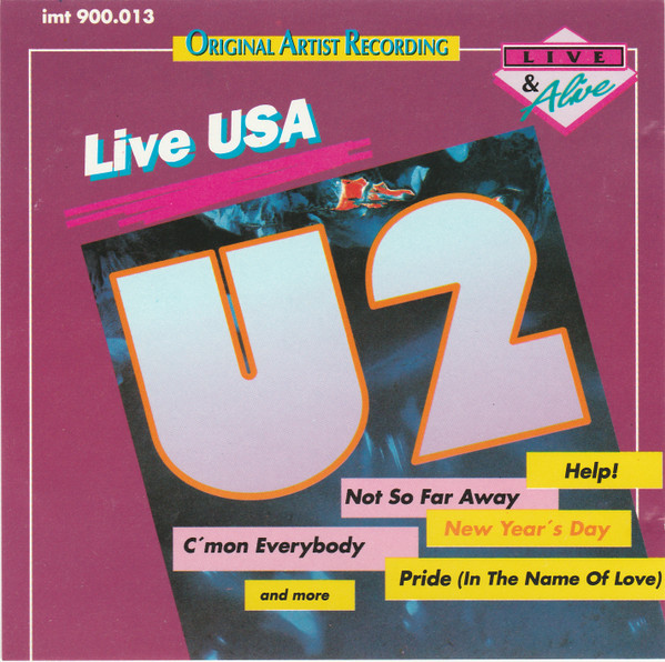 U2 – Live USA (1990, CD) - Discogs