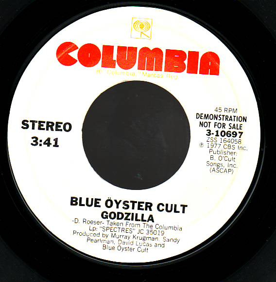 Blue Öyster Cult – Godzilla (1978, Vinyl) - Discogs