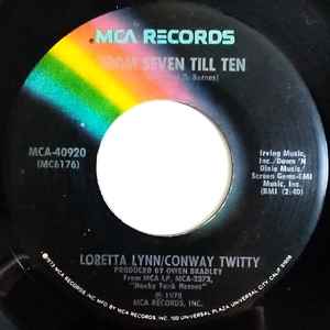 Conway Twitty & Loretta Lynn - From Seven Till Ten / You're The Reason Our Kids Are Ugly  album cover