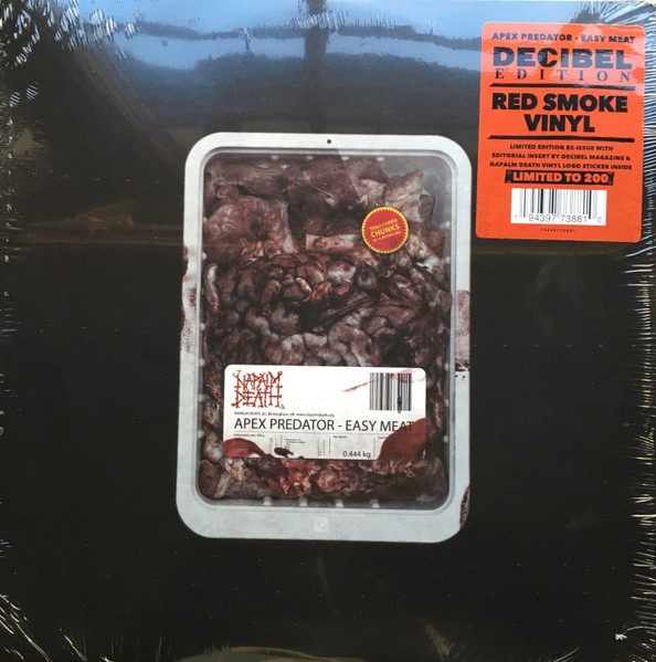 Napalm Death – Apex Predator - Easy Meat (2020, Red Smoke, Vinyl ...