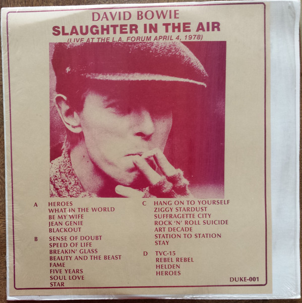 David Bowie – Slaughter In The Air (1981, Vinyl) - Discogs