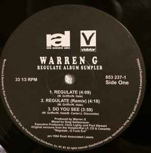 Warren G - Regulate Album Sumpler album cover