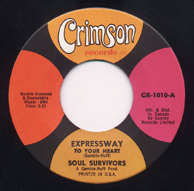 Soul Survivors – Expressway To Your Heart (1967, Vinyl) - Discogs