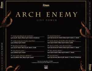 Arch Enemy – Live Power (2017, CD) - Discogs