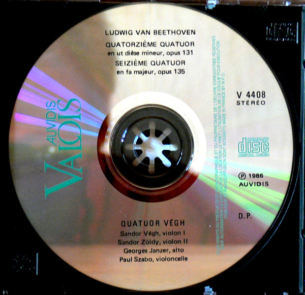 lataa albumi Beethoven Quatuor Végh - Quatuor N14 Opus 131 Quatuor N16 Opus 135