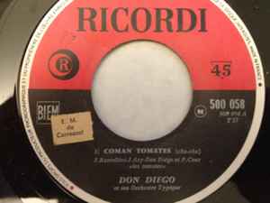 Don Diego Et Son Orchestre - Coman Tomates  album cover