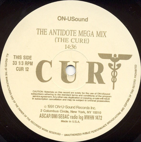 The Cure – The Antidote Mega Mix (1991, Vinyl) - Discogs