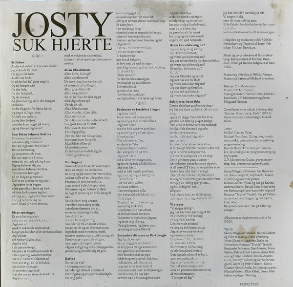last ned album Josty - Suk Hjerte