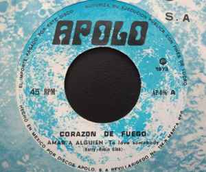 Corazon de Fuego - Amar A Alguien / No Se Que Me Pasa album cover