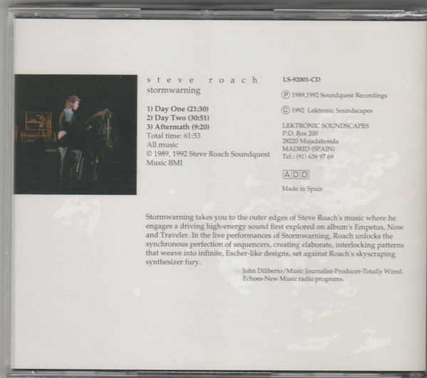 last ned album Steve Roach - Stormwarning