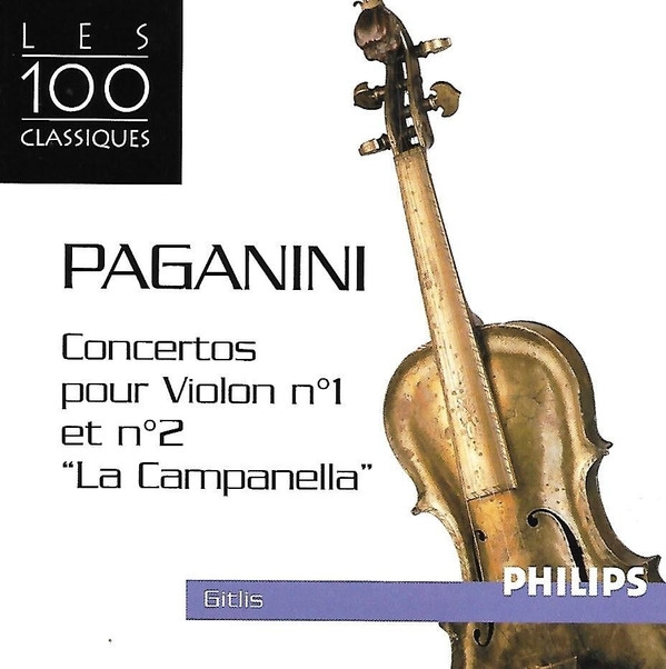 ladda ner album Paganini, Gitlis - Concertos Pour Violon N1 Et N2 La Campanella
