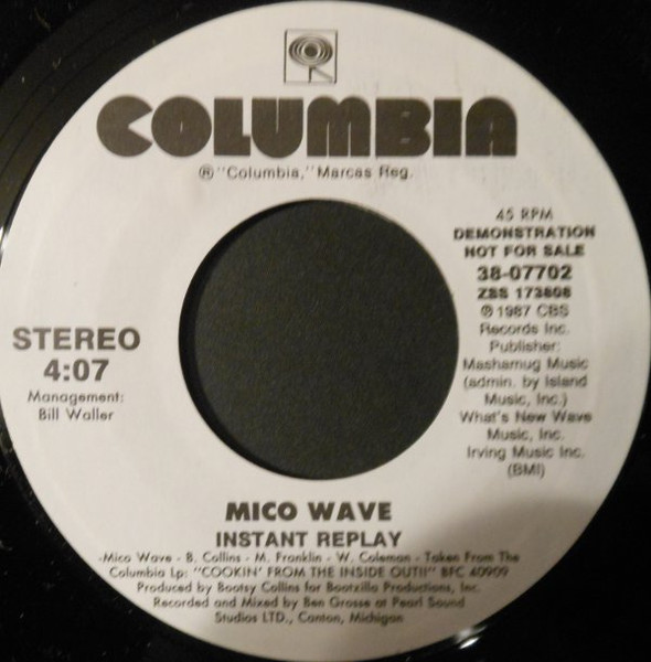 Mico Wave – Instant Replay (1988, CD) - Discogs
