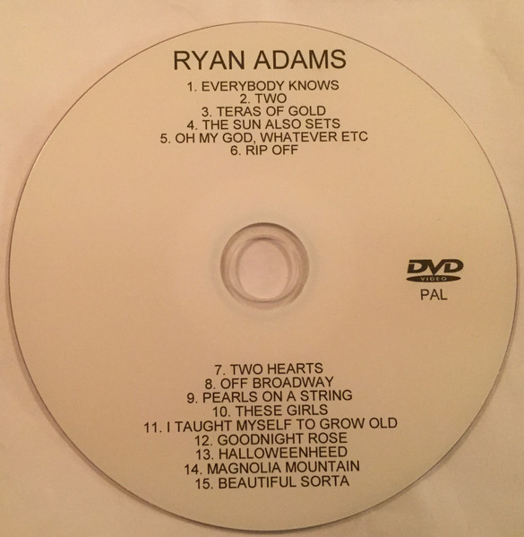 Ryan Adams – The Avatar Sessions (2007, DVD) - Discogs