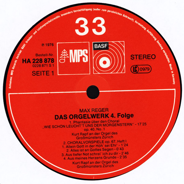 Album herunterladen Max Reger, Kurt Rapf - Das Orgelwerk 4