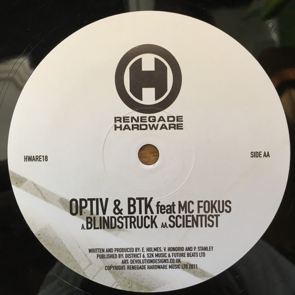 baixar álbum Optiv & BTK Feat MC Fokus - Blindstruck Scientist