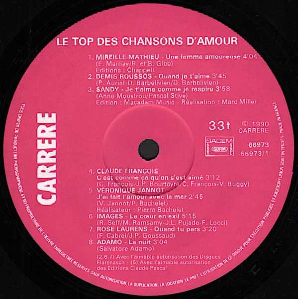lataa albumi Various - Le Top Des Chansons DAmour 13 2 N1 Originaux