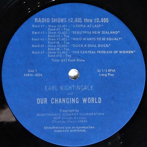 Album herunterladen Earl Nightingale - Our Changing World The Earl Nightingale Radio Program Programs 2401 2410