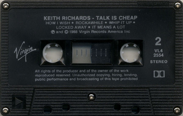 Keith Richards - Talk Is Cheap | Releases | Discogs