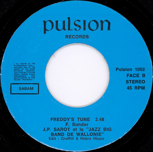 descargar álbum JP Sarot Et Le Jazz Big Band De Wallonie - Boogie For Pleasure Freddys Tune