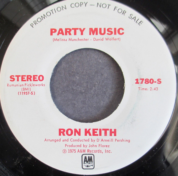 Ron Keith – Party Music (1975, Vinyl) - Discogs