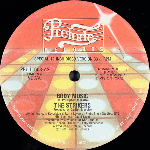 The Strikers - Body Music | Releases | Discogs