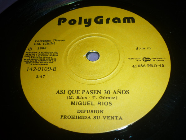 télécharger l'album Miguel Ríos - En El Parque Asi Que Pasen 30 Años