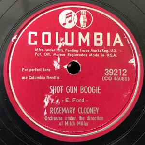 Rosemary Clooney - Shot Gun Boogie / Beautiful Brown Eyes album cover