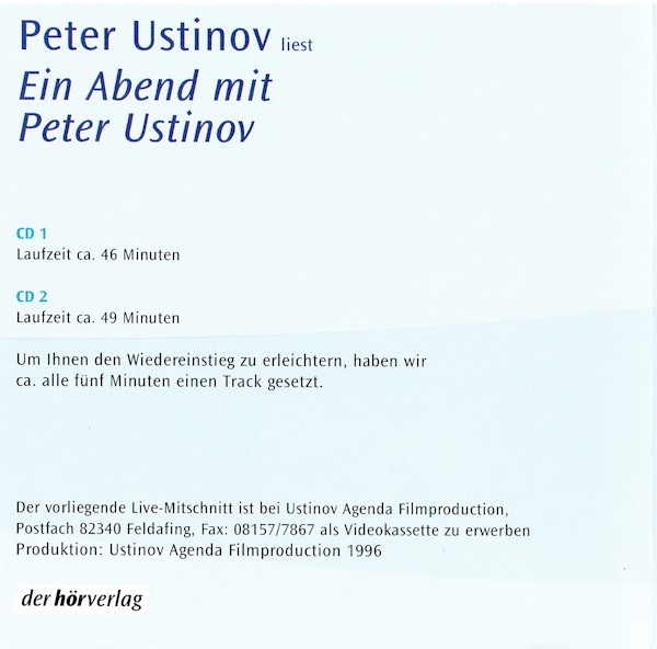 descargar álbum Peter Ustinov - Liest Ein Abend Mit Peter Ustinov