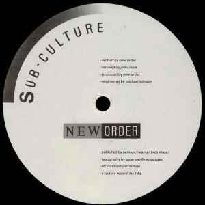 New Order - Sub-Culture album cover
