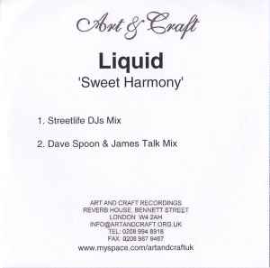 Liquid Sweet Harmony 2007 CDr  Discogs 