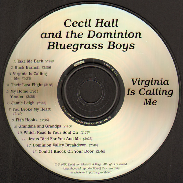 ladda ner album Cecil Hall And The Dominion Bluegrass Boys - Virginia Is Calling Me