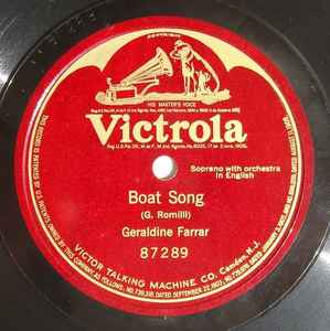 Geraldine Farrar - Boat Song album cover