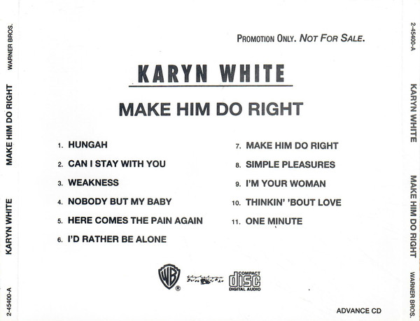 Karyn White - Make Him Do Right | Releases | Discogs