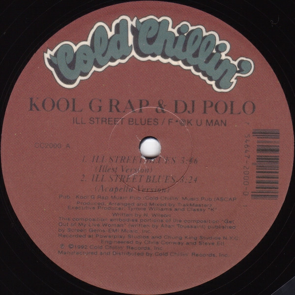 Kool G Rap & DJ Polo - Ill Street Bluesヴァイニル
