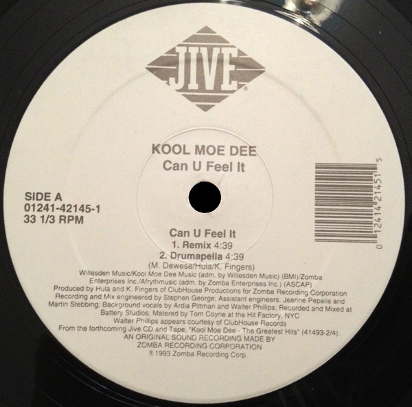 Kool Moe Dee – Can U Feel It (1993, Vinyl) - Discogs