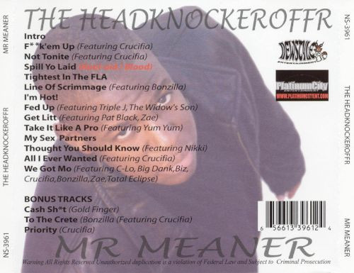 Album herunterladen Mr Meaner - The Headknockeroffr