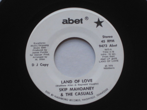 Skip Mahoaney & The Casuals – Land Of Love (1976, Vinyl) - Discogs