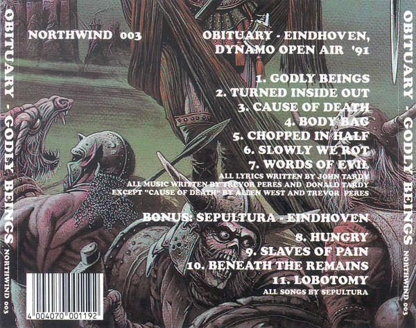télécharger l'album Obituary Sepultura - Godly Beings