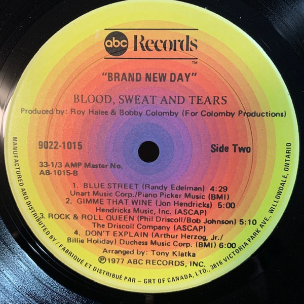 Blood, Sweat And Tears - Brand New Day | ABC Records (9022-1015) - 4