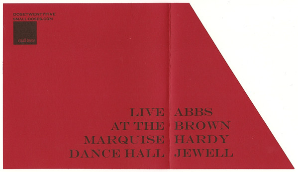 ladda ner album Abbs Brown Hardy Jewell - Live At The Marquise Dance Hall