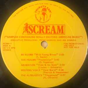 Various - SCREAM ("Sampler Containing Really Exciting American Music") album cover
